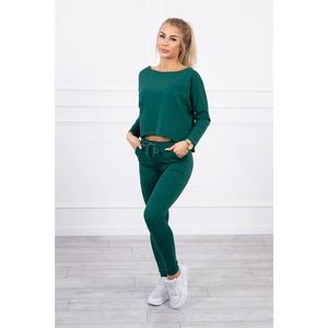 Set with oversized blouse green vyobraziť