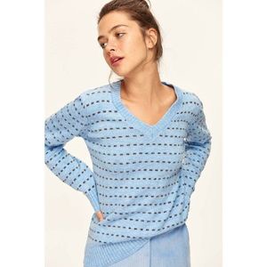 Trendyol Blue Striped Lurex Sweater Sweaters vyobraziť
