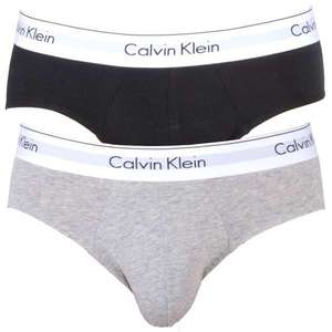 Súprava dvoch slipov v čiernej a sivej farbe Calvin Klein Underwear vyobraziť