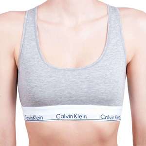 Sivá melírovaná podprsenka Calvin Klein Underwear vyobraziť