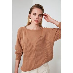 Trendyol Camel Bicycle Collar KnitWear Sweater vyobraziť