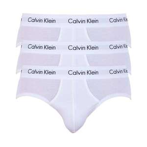 Sada troch classic fit slipov v bielej farbe Calvin Klein Underwear vyobraziť