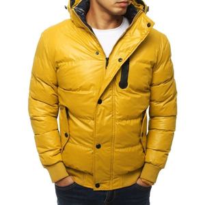 Yellow men's quilted hooded jacket TX2932 vyobraziť