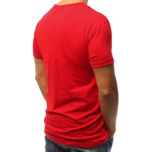 Men's red T-shirt RX3068 vyobraziť
