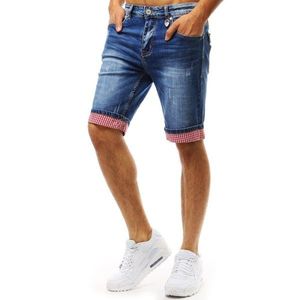 Men's denim shorts blue SX0940 vyobraziť