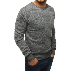 Gray men's sweatshirt without hood BX2361 vyobraziť