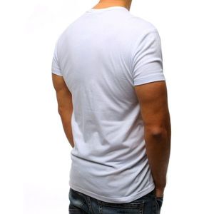 White RX3129 men's printed T-shirt vyobraziť