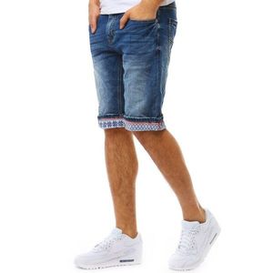 Men's denim shorts blue SX0778 vyobraziť
