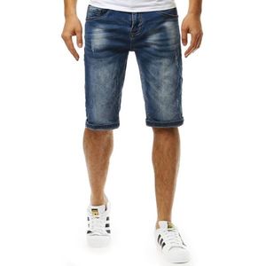 Men's denim shorts blue SX0822 vyobraziť