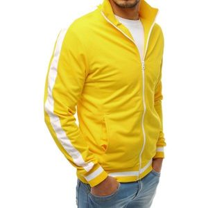 Yellow men's zipped sweatshirt BX3917 vyobraziť