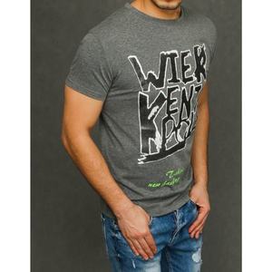 Light gray RX3886 men's T-shirt with print vyobraziť