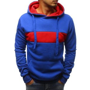 Men's blue hoodie BX3660 vyobraziť