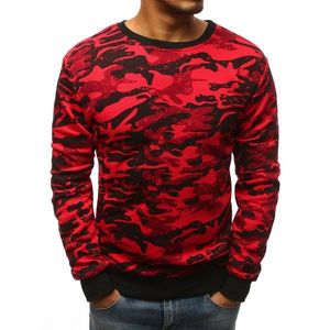 Men's red camo sweatshirt BX3679 vyobraziť