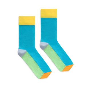 Banana Socks Unisex's Socks Classic Bold Turquoise vyobraziť
