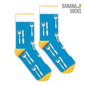 Banana Socks Unisex's Socks Classic Knife And Fork vyobraziť