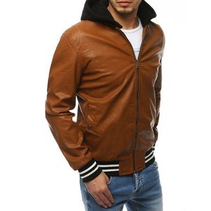 Men's transitional leather camel jacket TX3278 vyobraziť