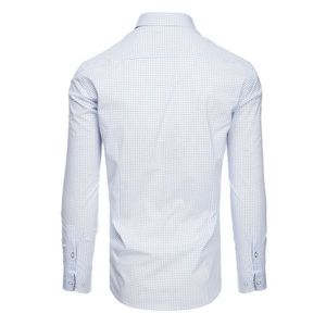 White men's shirt with patterns DX1881 vyobraziť