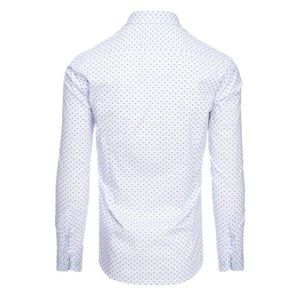 White men's shirt with patterns DX1888 vyobraziť