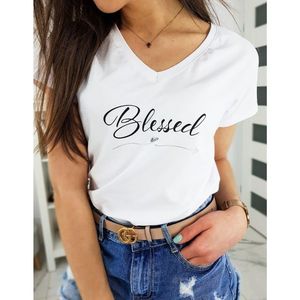 BLESSED women's T-shirt white RY1269 vyobraziť