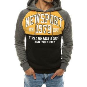 Dark gray men's sweatshirt with an imprint BX4561 vyobraziť