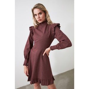 Trendyol Burgundy Shoulder Detailing Dress vyobraziť