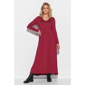 Makadamia Woman's Dress M571 Burgundy vyobraziť
