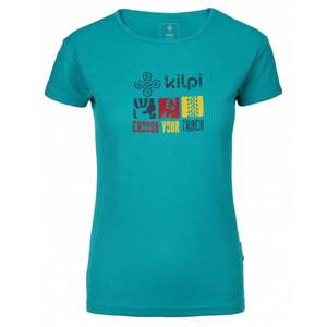Women's functional T-shirt Giacinto-w turquoise - Kilpi vyobraziť