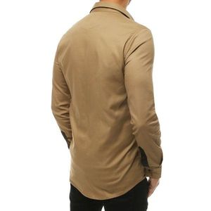 Men's long sleeve beige shirt DX1925 vyobraziť