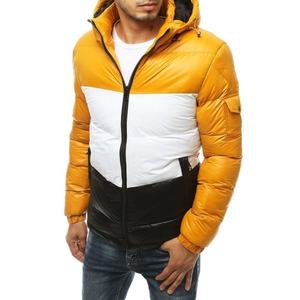 Yellow men's quilted winter jacket TX3428 vyobraziť