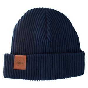 Kabak Unisex's Hat Warm Thick Knitted Cotton Navy Blue-70449D vyobraziť