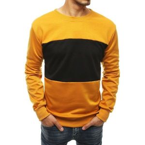 Yellow men's sweatshirt without hood BX4578 vyobraziť