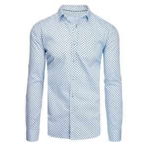 White men's shirt with patterns DX1937 vyobraziť