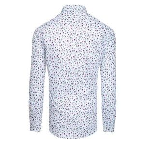 White men's shirt with patterns DX1955 vyobraziť