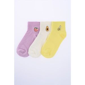 Trendyol Multi-Color Embroidered Knitted Socks vyobraziť