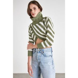 Trendyol Mint Carmen Collar Knitwear Sweater vyobraziť