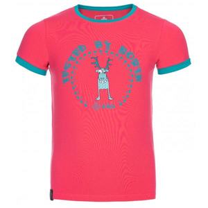 Girl's cotton t-shirt Mercy-jg pink - Kilpi vyobraziť