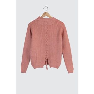 Trendyol Rose Dry Tie Detailed Knitwear Sweater vyobraziť