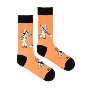 Oranžové vzorované ponožky Fusakle Lolek a Bolek vyobraziť