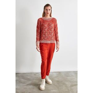 Trendyol Cinnamon KnitTed Detailed Knitwear Sweater vyobraziť