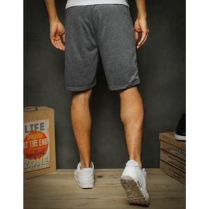 Men's dark gray sweat shorts SX1130 vyobraziť