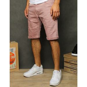 Men's denim shorts pink SX1269 vyobraziť