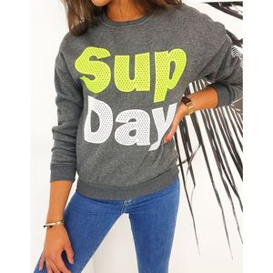 Women's sweatshirt SUP DAY graphite BY0495 vyobraziť