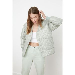 Trendyol Mint Pocket Quilted Inflatable Coat vyobraziť