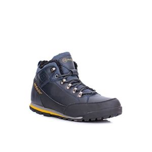 Navy Blue Men's Trekking Shoes with Polar Fleece Reflex vyobraziť