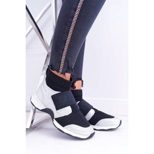 Women’s Sport Shoes Lu Boo With a Sock Brocade Silver Phantom vyobraziť