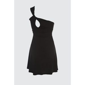 Trendyol Black Knot Detailed Dress vyobraziť
