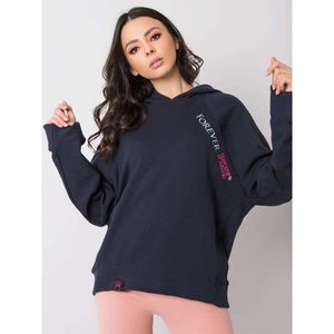 Navy sweatshirt sweatshirt vyobraziť