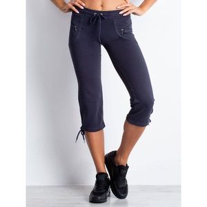 Graphite women´s capri sweatpants with zip pockets vyobraziť