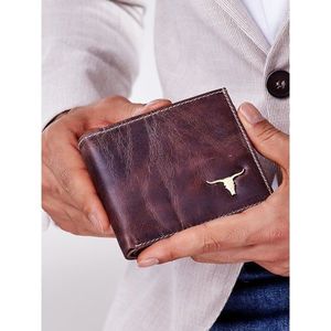 Men´s brown wallet made of genuine leather vyobraziť