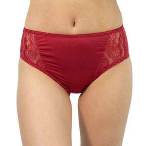 Gina burgundy women's panties with lace (10120) vyobraziť